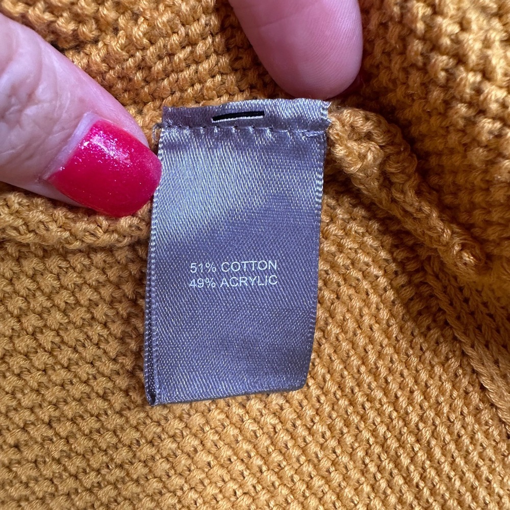 NWT Marled Reunited Clothing Open Front Caramel Gold Cardigan Sweater 1X - Picture 6 of 11